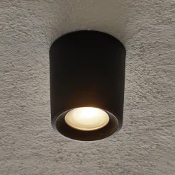 Downlight Livia 9,6 cm sort/frostet kunstharpiks GU10 CCT
