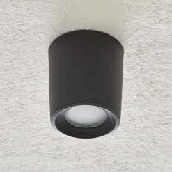 Downlight Livia 9,6 cm sort/frostet kunstharpiks GU10 CCT
