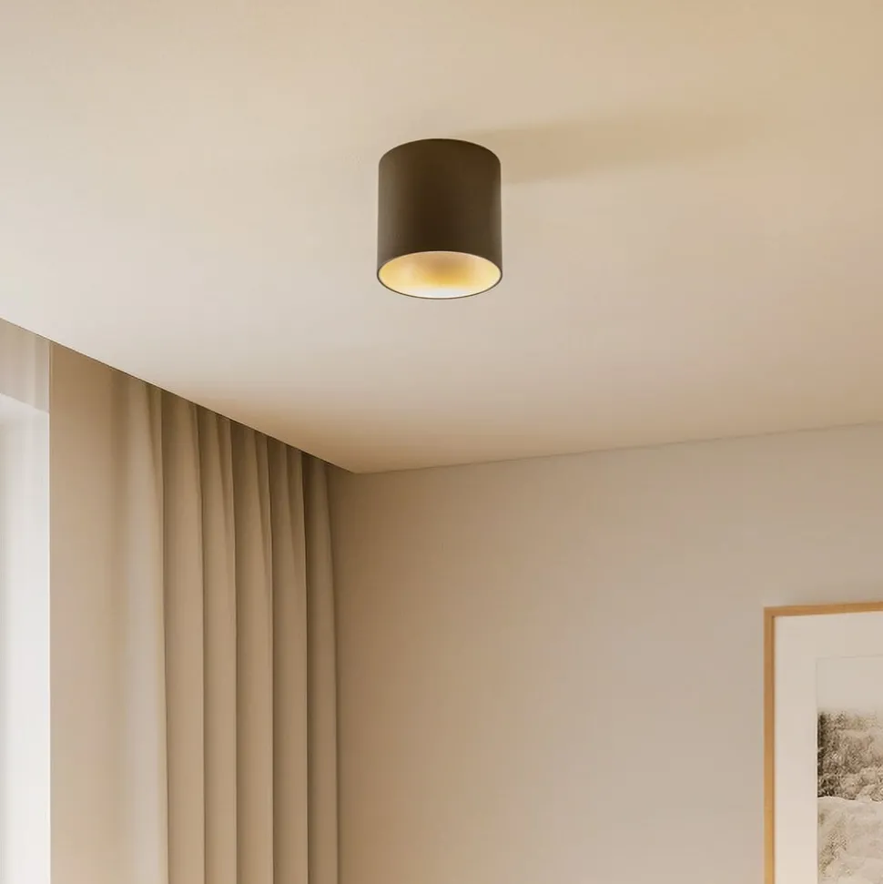 Downlight Point Tone, sort, indvendig sølv