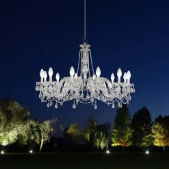 Drylight S12 - udendørs LED-lysekrone,12 lyskilder