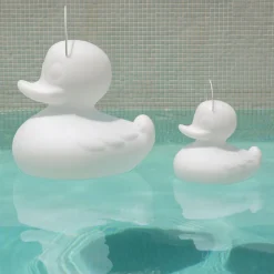 DUCK-DUCK S udendørs LED-designerlampe, hvid