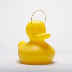 DUCK-DUCK S udendørs LED-designerlampe, gul
