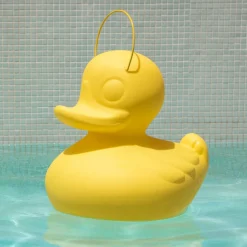 DUCK-DUCK XL udendørs LED-designerlampe, gul