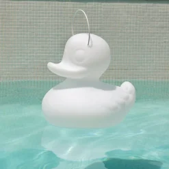 DUCK-DUCK XL udendørs LED-designerlampe, hvid