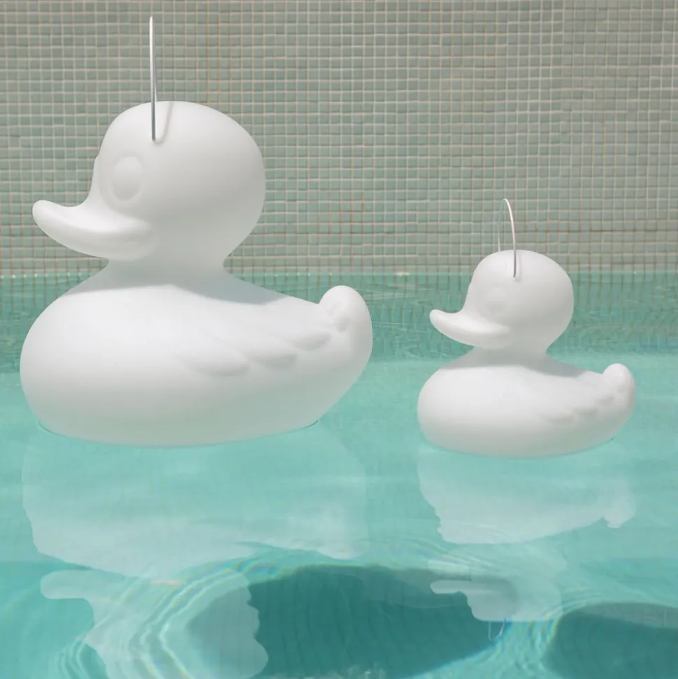 DUCK-DUCK XL udendørs LED-designerlampe, hvid