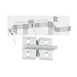 Duo Profil vægholder til LED-strip system