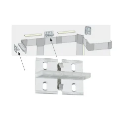 Duo Profil vægholder til LED-strip system