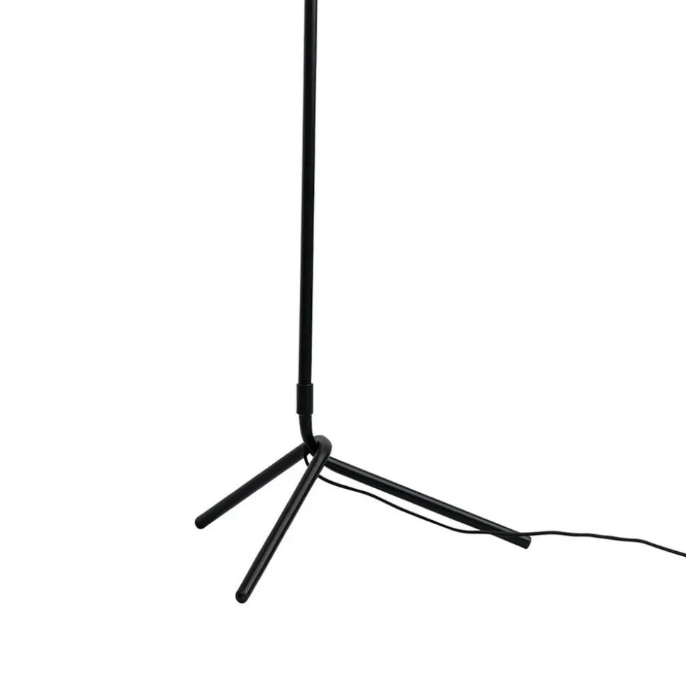 Dyberg Larsen gulvlampe Tokyo, sort, højde 155 cm, metal