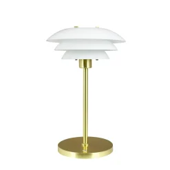 Dyberg Larsen LED-bordlampe DL20, højde 30 cm, glas