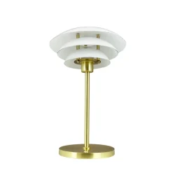 Dyberg Larsen LED-bordlampe DL20, højde 30 cm, glas