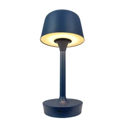 Dyberg Larsen LED-bordlampe Flow, blå, højde 25 cm