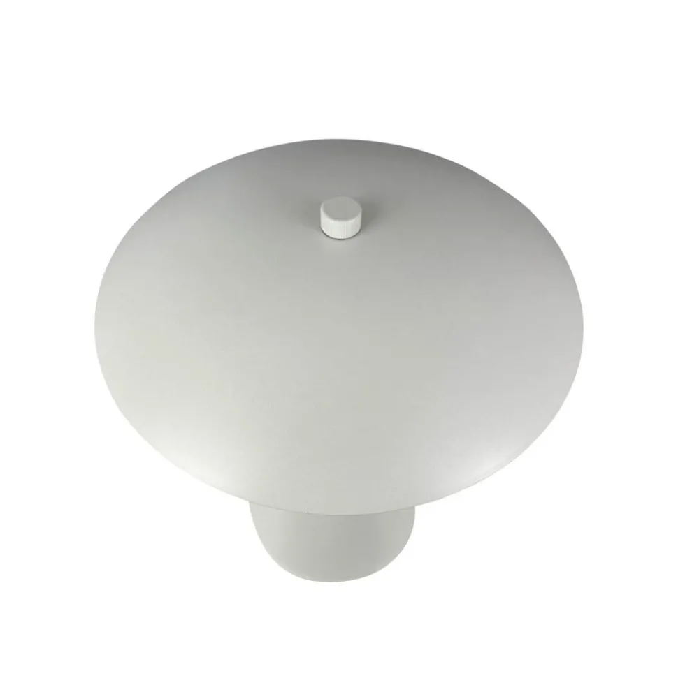 Dyberg Larsen LED-bordlampe Vienna, creme, højde 28 cm
