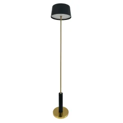 Dyberg Larsen LED-gulvlampe Yoyo, sort, højde 125 cm