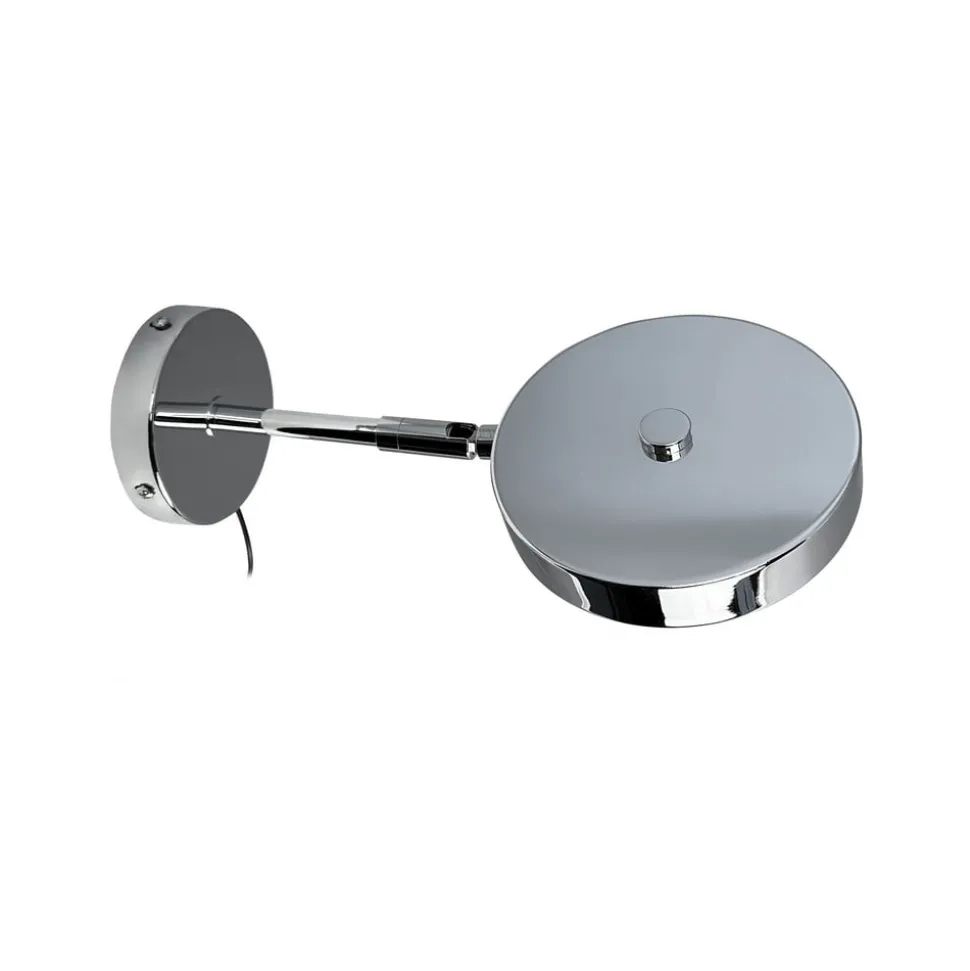 Dyberg Larsen LED-væglampe Starlight, krom Ø 14 cm dæmpbar