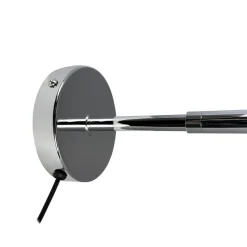 Dyberg Larsen LED-væglampe Starlight, krom Ø 14 cm dæmpbar