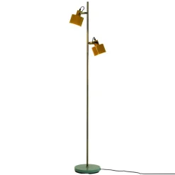 Dyberg Larsen Ocean gulvlampe karry/messing/turkis
