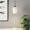 Dyberg Larsen Riflet pendellampe i glas, Ø 14 cm