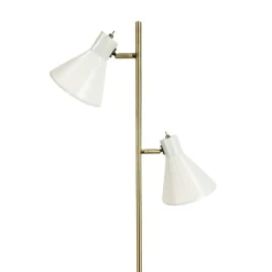 Dyberg Larsen Sleep gulvlampe, kridhvid, højde 165 cm, stål