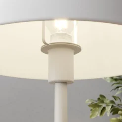 Dyberg Larsen Stockholm bordlampe E14, 43 cm, hvid