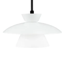 Dyberg Larsen Valby pendellampe i glas, Ø 20cm