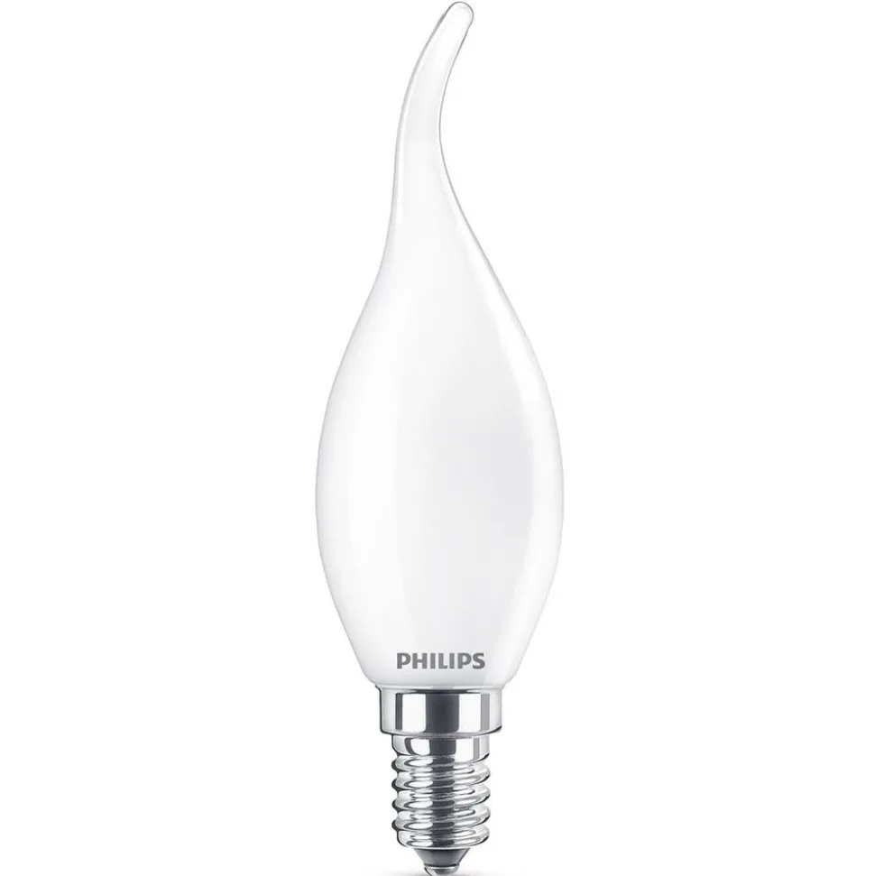 E14 BA35 2,2W LED kertepære vindstød 2.700 K mat