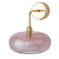 EBB & FLOW Horizon arm-væglampe guld/rosa Ø 21 cm