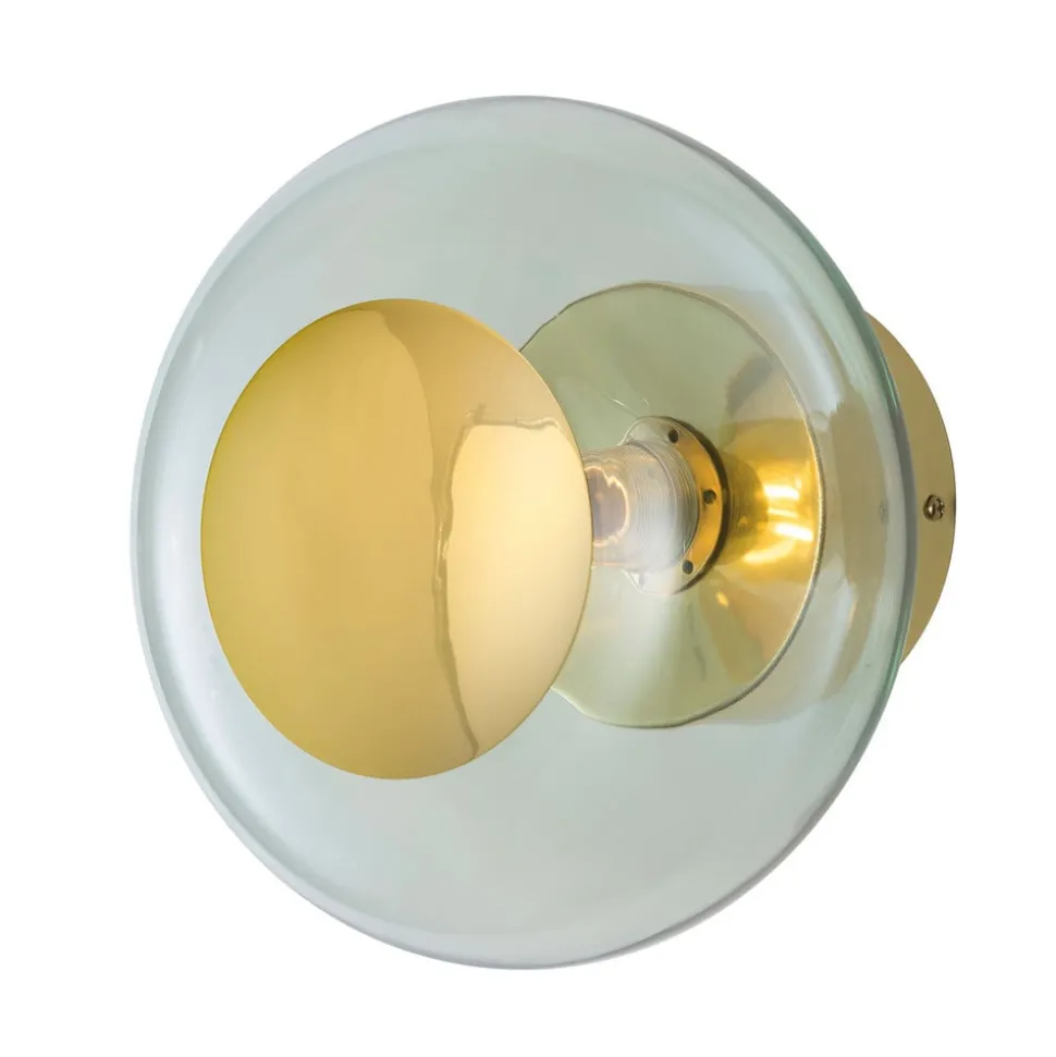 EBB & FLOW Horizon fatning guld/grøn Ø 21 cm