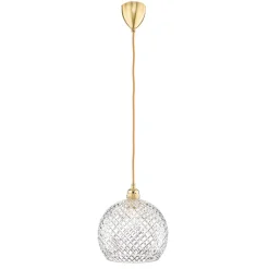 EBB & FLOW Rowan hængelampe, guld Ø 22cm