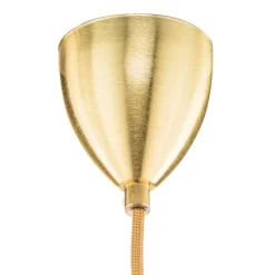 EBB & FLOW Rowan hængelampe, guld Ø 22cm