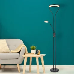 Ebro LED-uplight med LED-læselampe, dæmpbar