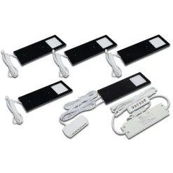 Eco-Pad F LED-underskabsbelysning, 5, 3.000 K sort