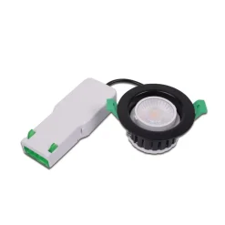Eco R 68 LED indbygningsspot, hvid, Ø 9 cm, metal, IP65, CCT