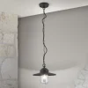 Edward udendørs hængelampe, antracit, Ø 27,5 cm, aluminium
