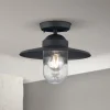 Edward udendørs loftlampe, antracit, Ø 27,5 cm, aluminium
