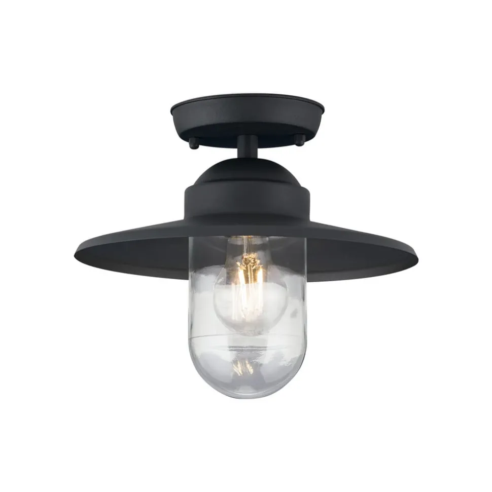 Edward udendørs loftlampe, antracit, Ø 27,5 cm, aluminium