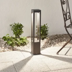 Effektiv Agra LED-gadelygte i mørkegrå
