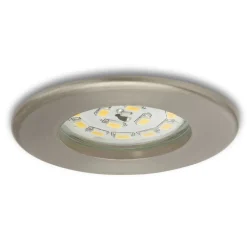 Effektivt Nikas IP44 LED-indbygningsspot, nikkel
