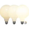 E27 G125 LED-globepære 7,5 W 3-trins-dæmpning opal