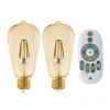 EGLO connect E27 ST64 lampe 5,5W 500lm 2200K 2stk