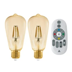 EGLO connect E27 ST64 lampe 5,5W 500lm 2200K 2stk