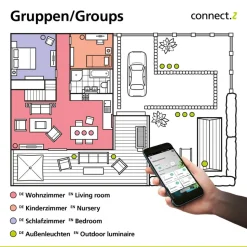 EGLO connect Fueva-C LED indbygningsspot CCT Ø16,5 cm