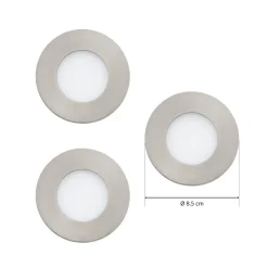 EGLO connect Fueva-C spot 3 x 3 W RGBW nikkel