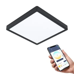EGLO connect Fueva-Z loftslampe 28x28cm sort
