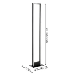 EGLO connect LED-gulvlampe Savilanas-Z, sort, CCT
