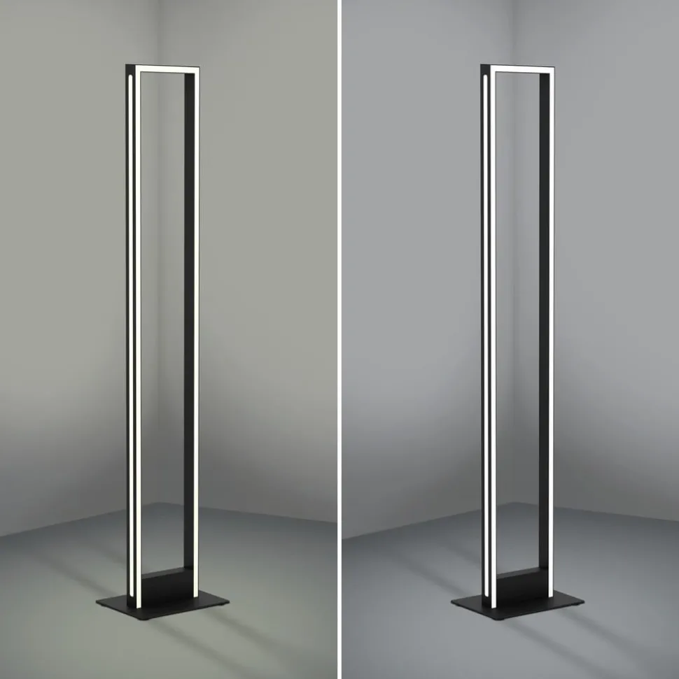 EGLO connect LED-gulvlampe Savilanas-Z, sort, CCT