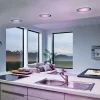 EGLO connect LED indbygningslampe Fueva-C, Ø 22,5 cm, nikkel