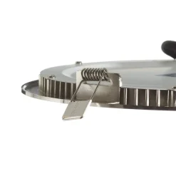 EGLO connect LED indbygningslampe Fueva-C, Ø 22,5 cm, nikkel