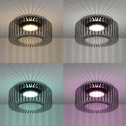 EGLO connect LED-loftlampe Ginestrone-Z, sort, aluminium