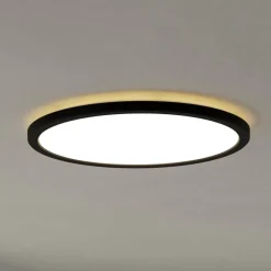 EGLO connect LED-loftlampe Rovito-Z, sort, Ø 39 cm