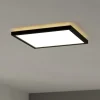 EGLO connect LED-loftlampe Rovito-Z, sort, 29 x 29 cm